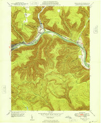 Renovo East 1948 topographic map thumbnail