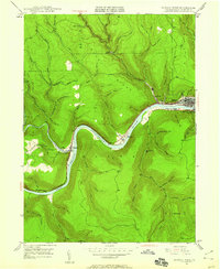 Renovo West 1946 topographic map thumbnail