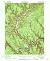 Renovo West 1946 topographic map thumbnail