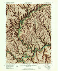 Renovo West 1946 topographic map thumbnail