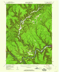 Renovo West 1946 topographic map thumbnail