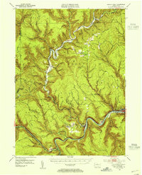 Renovo West 1946 topographic map thumbnail