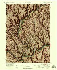 Renovo West 1946 topographic map thumbnail