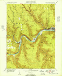 Renovo West 1949 topographic map thumbnail