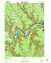 Renovo West 1946 topographic map thumbnail