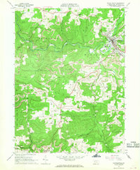 Reynoldsville 1966 topographic map thumbnail