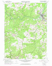 Reynoldsville 1966 topographic map thumbnail