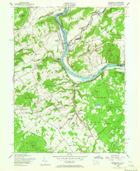 Riegelsville 1956 topographic map thumbnail