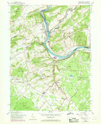Riegelsville 1956 topographic map thumbnail