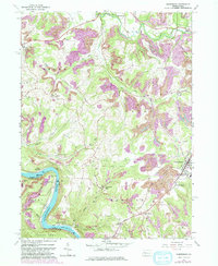 Rimersburg 1963 topographic map thumbnail