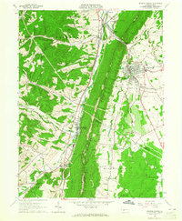 Roaring Spring 1963 topographic map thumbnail