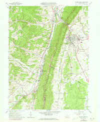 Roaring Spring 1963 topographic map preview