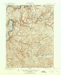 Rural Valley 1901 topographic map thumbnail