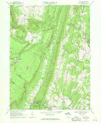 Saltillo 1968 topographic map preview