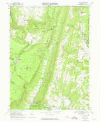 Saltillo 1968 topographic map thumbnail