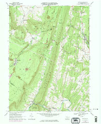 Saltillo 1968 topographic map thumbnail
