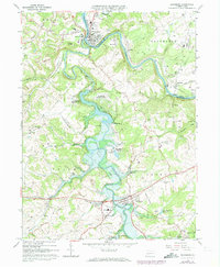 Saltsburg 1964 topographic map thumbnail