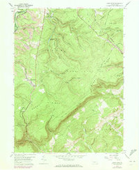 Sandy Ridge 1958 topographic map thumbnail