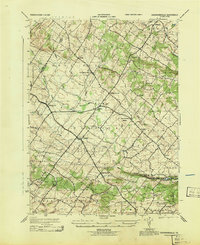 Sassamansville 1943 topographic map thumbnail