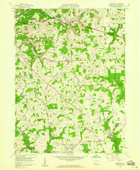 Saxonburg 1958 topographic map thumbnail