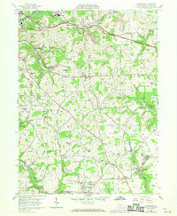 Saxonburg 1958 topographic map thumbnail