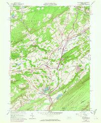 Saylorsburg 1960 topographic map thumbnail