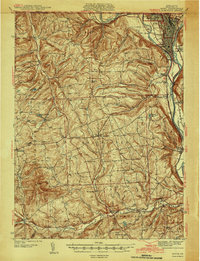 Sayre 1942 topographic map preview
