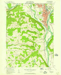 Sayre 1957 topographic map thumbnail