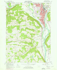 Sayre 1957 topographic map preview
