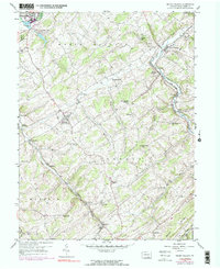 Seven Valleys 1953 topographic map thumbnail