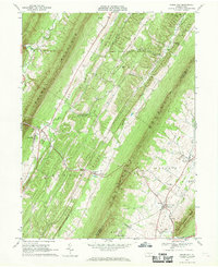 Shade Gap 1966 topographic map thumbnail