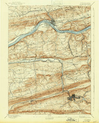 Shamokin 1893 topographic map thumbnail