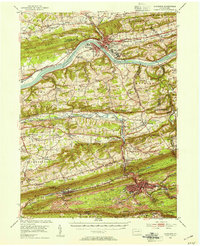 Shamokin 1952 topographic map thumbnail