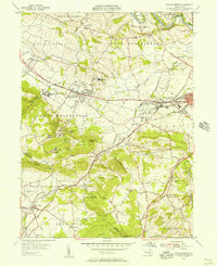 Sinking Spring 1955 topographic map thumbnail