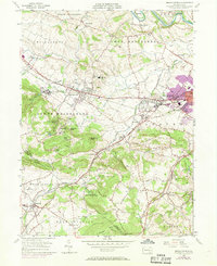 Sinking Spring 1955 topographic map thumbnail