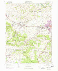 Sinking Spring 1955 topographic map preview