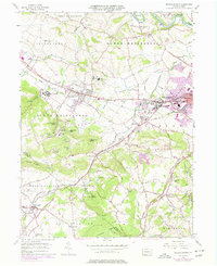 Sinking Spring 1955 topographic map thumbnail