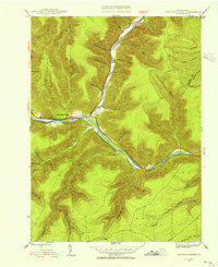 Sinnemahoning 1945 topographic map thumbnail