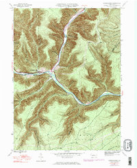 Sinnemahoning 1945 topographic map thumbnail
