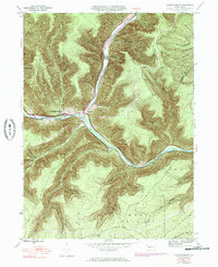Sinnemahoning 1945 topographic map thumbnail