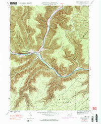 Sinnemahoning 1945 topographic map thumbnail