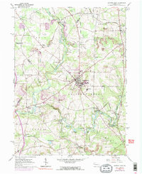 Slippery Rock 1961 topographic map thumbnail
