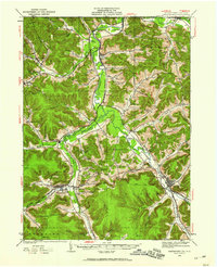 Smethport 1933 topographic map thumbnail