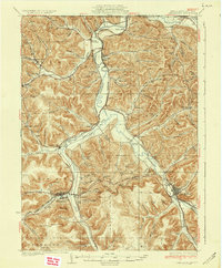 Smethport 1937 topographic map thumbnail
