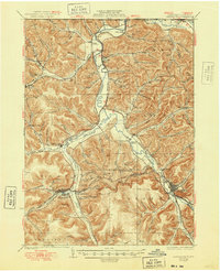 Smethport 1937 topographic map thumbnail