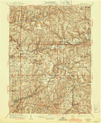 Smicksburg 1939 topographic map thumbnail