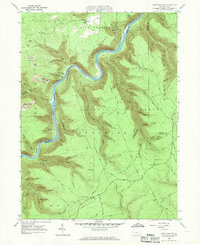 Snow Shoe NW 1960 topographic map thumbnail