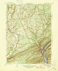 Shickshinny 1946 topographic map thumbnail