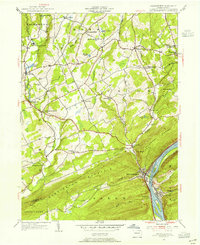 Shickshinny 1954 topographic map preview