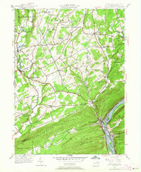 Shickshinny 1954 topographic map thumbnail